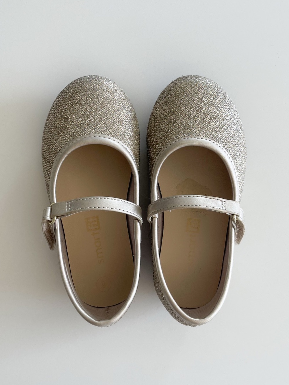 Smart Fit Toddler Gold Mary-Jane Flats Size 6